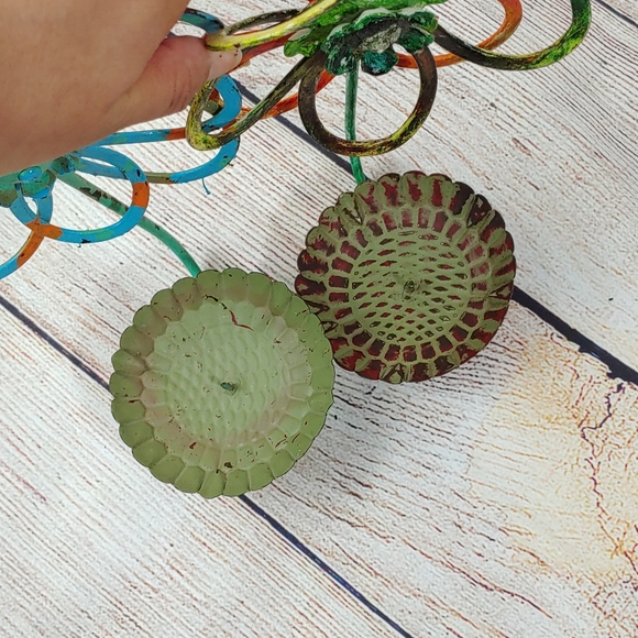 Metal Flower Wall Candle Holders Multicolor - Picture 5 of 5